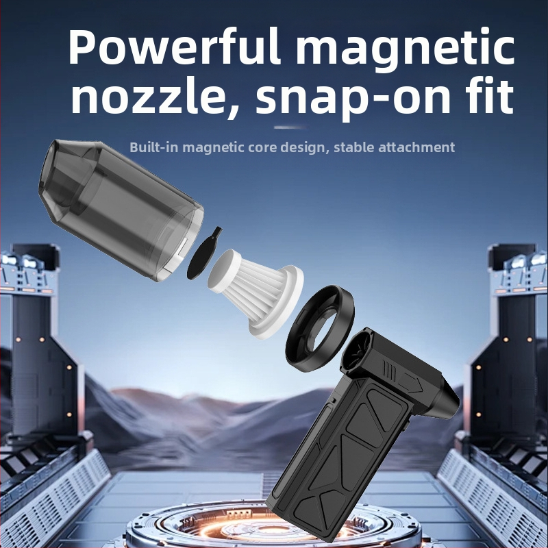 Tarpvalstybinis smurtinis ventiliatorius, pūtimas ir siurbimas, integruotas 60 milijonų turbinos variklis, bešepetis įkrovimas, galingas vėjo greitaeigis rankinis dulkių siurblys