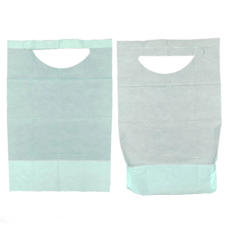 Ühekordselt kasutatav täiskasvanutele mõeldud rinnahoidja eakatele mõeldud toidutasku hooldus mittekootud põll rihmadega, veekindel ja saastumisvastane, laos olemas