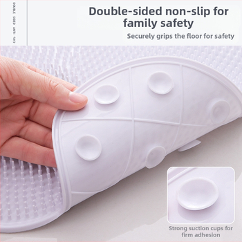 Vonios kambario neslystantis kilimėlis dušo kambariui, pėdų trynimas, negyvos odos masažas, pėdų kilimėlis buitiniam vonios kambario maudymosi siurbimo puodelio grindų kilimėliui
