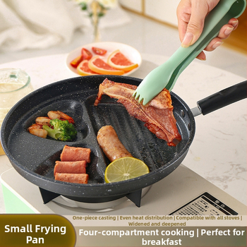 Tarpvalstybiniai sprogimai, sutirštinti keturių skylučių meilės omleto neprideganti keptuvė, universali kiaušinių mėsainių omleto keptuvė, sandėlyje, didmeninė prekyba