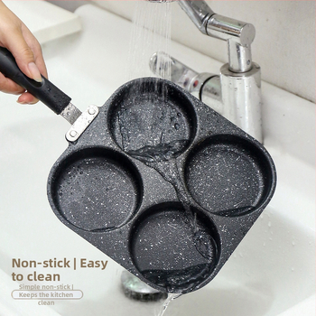 Tarpvalstybiniai sprogimai, sutirštinti keturių skylučių meilės omleto neprideganti keptuvė, universali kiaušinių mėsainių omleto keptuvė, sandėlyje, didmeninė prekyba