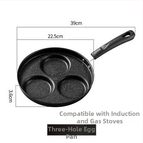 Tarpvalstybiniai sprogimai, sutirštinti keturių skylučių meilės omleto neprideganti keptuvė, universali kiaušinių mėsainių omleto keptuvė, sandėlyje, didmeninė prekyba