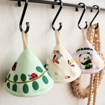 Crtani slatki trokutasti poklopac za lonac protiv opeklina, ručka kuhinjskog lonca, lonac od emajla, lonac od lijevanog željeza, poklopac za uši, toplinski izolirane rukavice