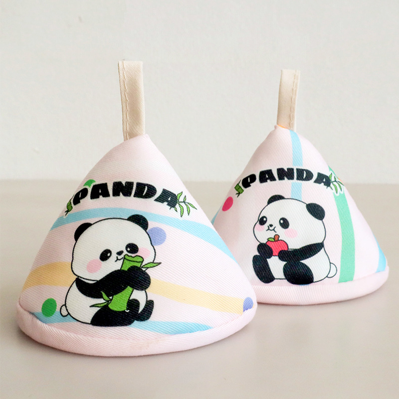 Crtani slatki trokutasti poklopac za lonac protiv opeklina, ručka kuhinjskog lonca, lonac od emajla, lonac od lijevanog željeza, poklopac za uši, toplinski izolirane rukavice