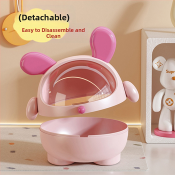 Nuimama stalinė laikymo dėžutė, didelės talpos, atverčiama plastikinė plaukų segtukų papuošalų, mini, aukštos klasės plaukų aksesuarų laikymo dėžutė