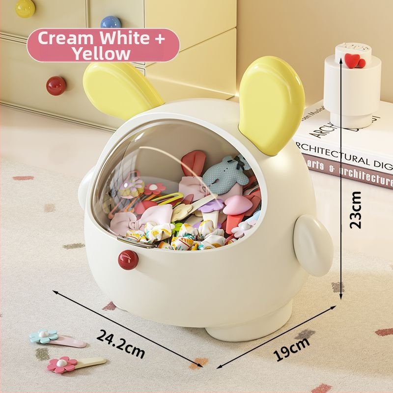 Nuimama stalinė laikymo dėžutė, didelės talpos, atverčiama plastikinė plaukų segtukų papuošalų, mini, aukštos klasės plaukų aksesuarų laikymo dėžutė