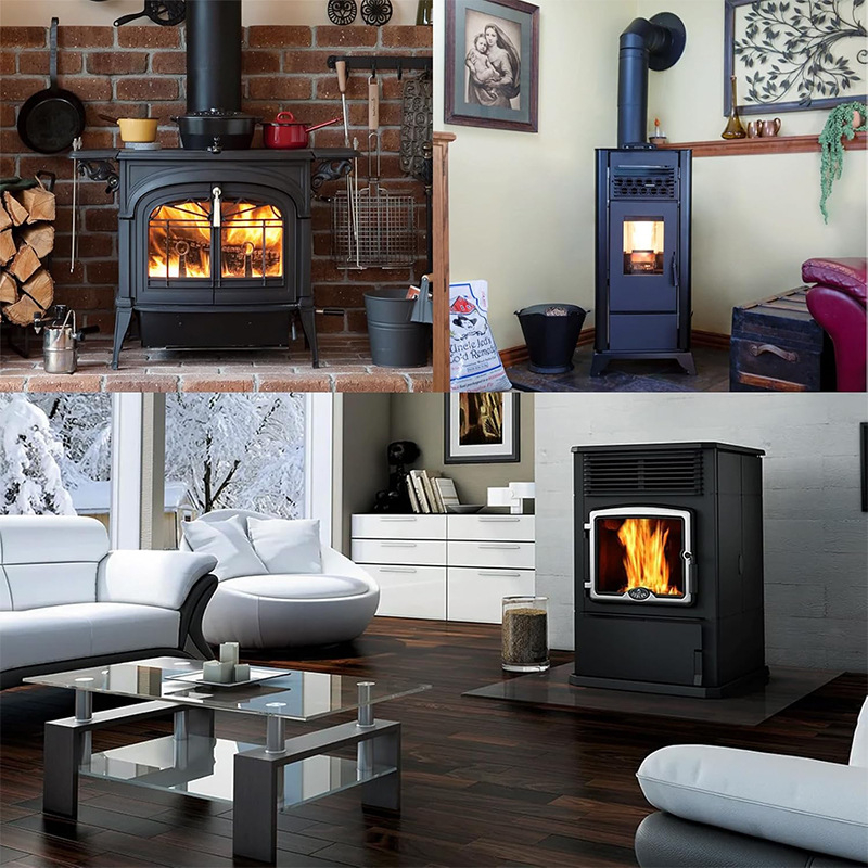 Pelletiahju õhuventilatsioonikomplekt, kuulveski ahi seinapaneeli ekraaniga, välisõhukomplekt kuulveski ahju torule