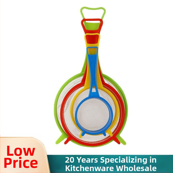 Naujas plastikinis miltų sietų rinkinys virtuvei, buitinio cukraus miltelių sietas, kietųjų ir skystųjų medžiagų atskyrimo filtras, karšto puodo sietelis, didmeninė prekyba