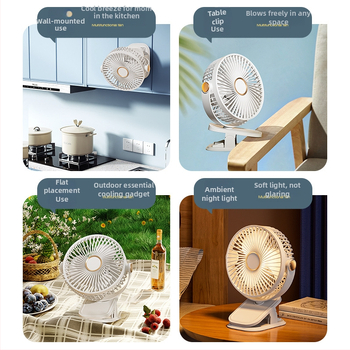 Μικρό κλιπ ανεμιστήρα μίνι κρεβάτι χωρίς ψήκτρες εξαιρετικά αθόρυβος ανεμιστήρας φόρτισης USB για το σπίτι, την επιφάνεια εργασίας, το υπνοδωμάτιο, μεγάλης διάρκειας