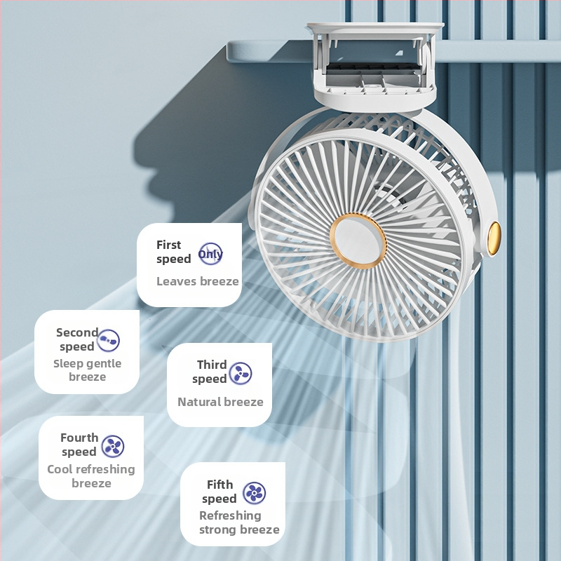 Малък вентилатор, мини легло, безчетков, ултра тих, USB зареждащ се вентилатор за домашен настолен компютър, спалня, дълъг живот
