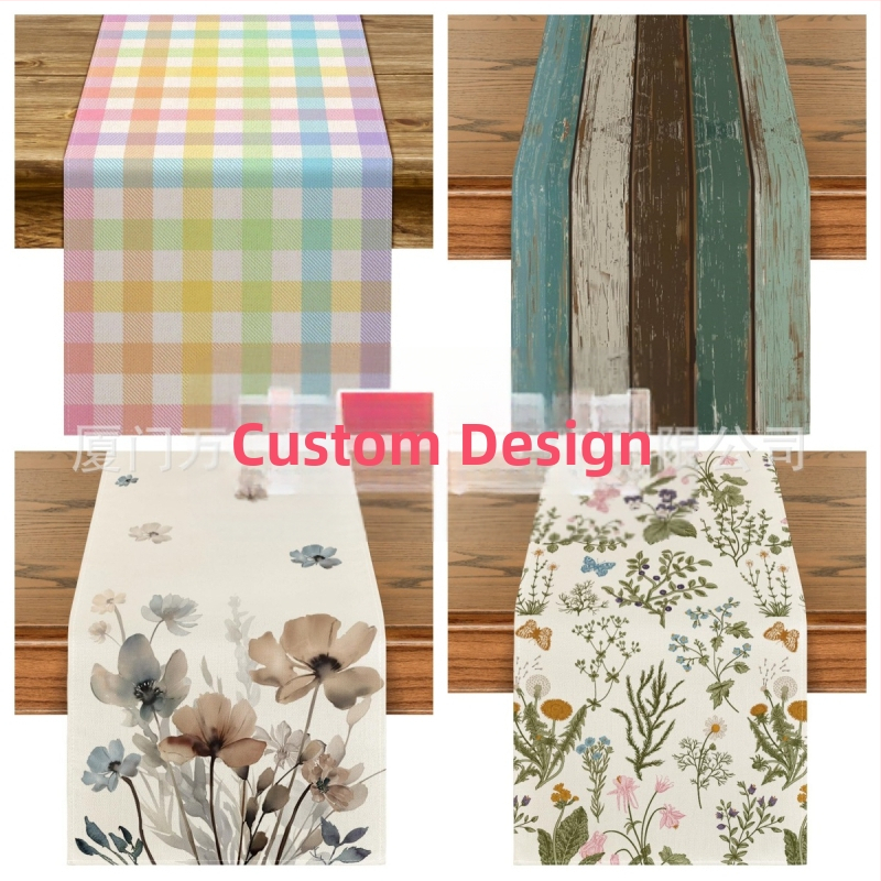 „Amazon“ geriausiai parduodamų prekių šventinių vakarėlių dekoracijų atmosferos išdėstymas medvilninė lininė staltiesė nėriniuotas kavos staltiesės audinys didmeninė prekyba