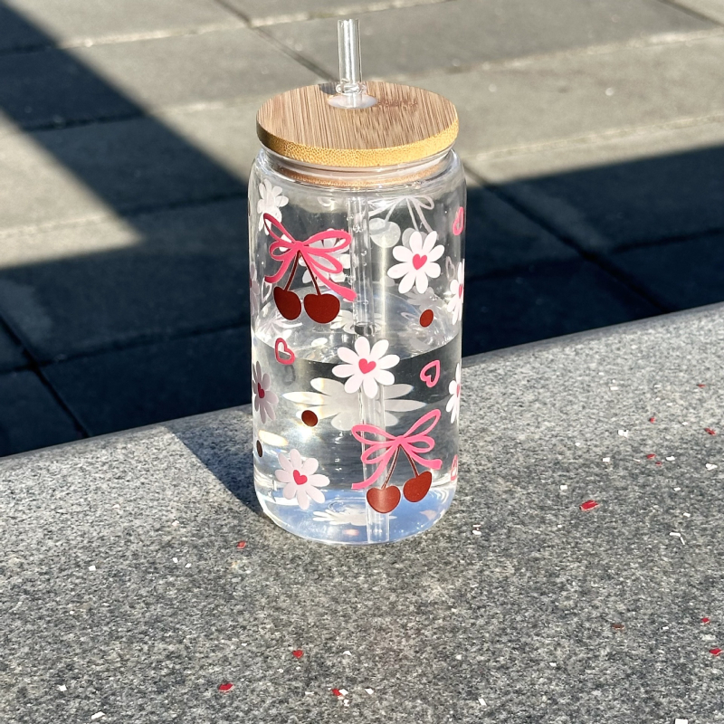 Kõrge värviväärtusega kirsiõie tüdruku tass tass õlekõrrega kohvitass hulgimüük UV