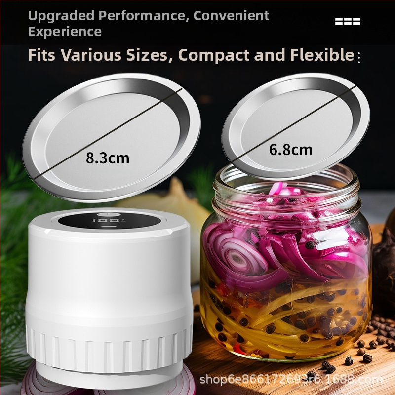 Трансграничен нов продукт електрическа вакуумна машина за консерви Mason, малка домакинска машина за автоматично запечатване на консерви Mason, запечатване на консерви Mason, за съхранение на свежест на храни