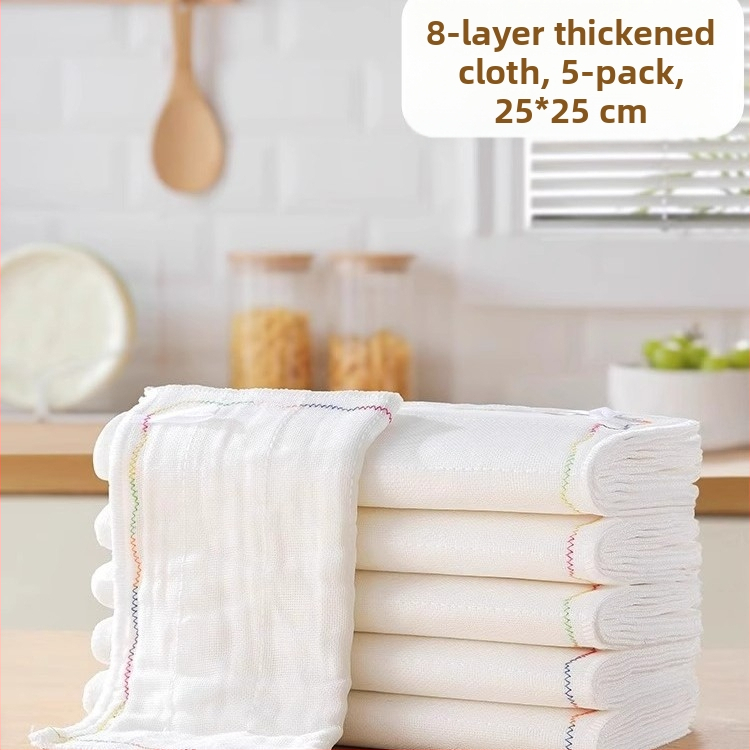 Vikerkaarevärvi õline nõudepesulapp Mitmekihiline puuvillane lõng Paksendatud puuvillane imav nõudepesulapp Õlivaba nõudepesulapp Kööginõudepesulapp