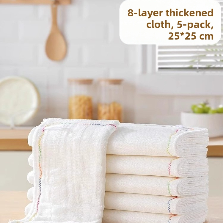 Vikerkaarevärvi õline nõudepesulapp Mitmekihiline puuvillane lõng Paksendatud puuvillane imav nõudepesulapp Õlivaba nõudepesulapp Kööginõudepesulapp