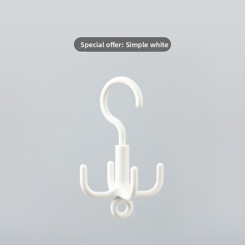 Keturių nagų pasukamas kabliukas, pakabinamas krepšys, kepurės diržas, drabužių spinta, daugiafunkcis pakabukas be perforatorių