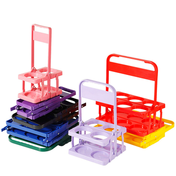 Kokkupandav veinipudeli riiul kuuele, kokkupandav plastmassist õllekorv, kokkupandav joogiriiul, õlleriiul, kaasaskantav 6 pudelile