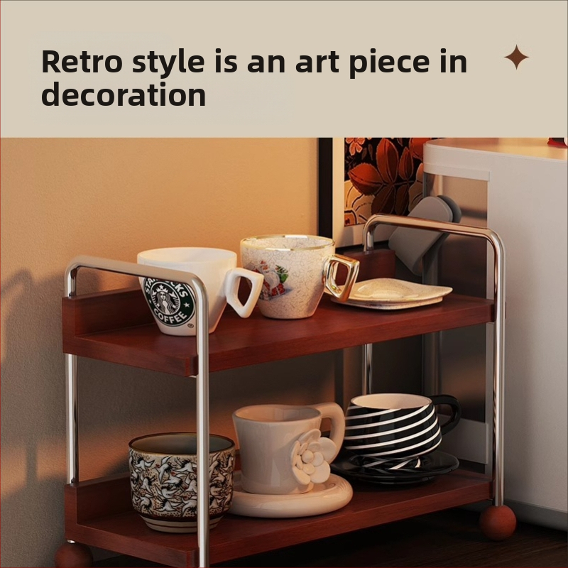 Поставка за чаши, поставка за съхранение на чаши за вода, настолна лампа, луксозна антична многослойна чаша, чаша за кафе, поставка за съхранение на воден бар