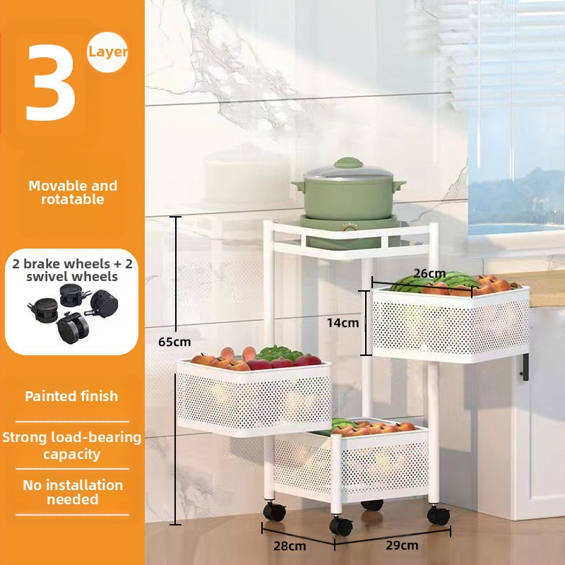 Stalak za pohranu grickalica Stalak za pohranu grickalica Ormarić za pohranu Kolica Rotirajuća kutija za pohranu Višeslojna Voće za dnevnu sobu