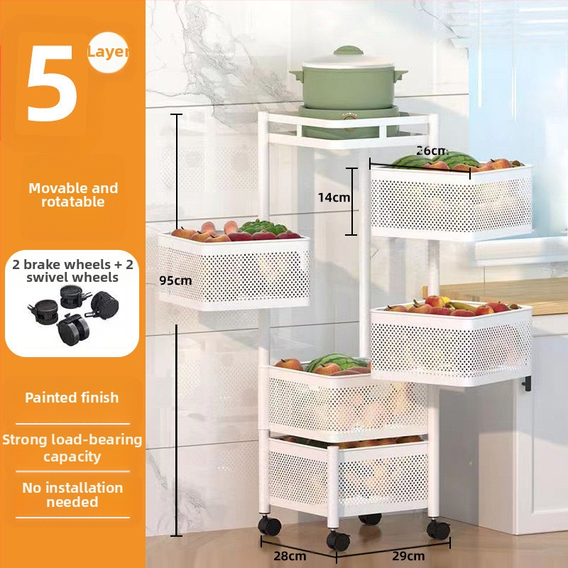 Stalak za pohranu grickalica Stalak za pohranu grickalica Ormarić za pohranu Kolica Rotirajuća kutija za pohranu Višeslojna Voće za dnevnu sobu