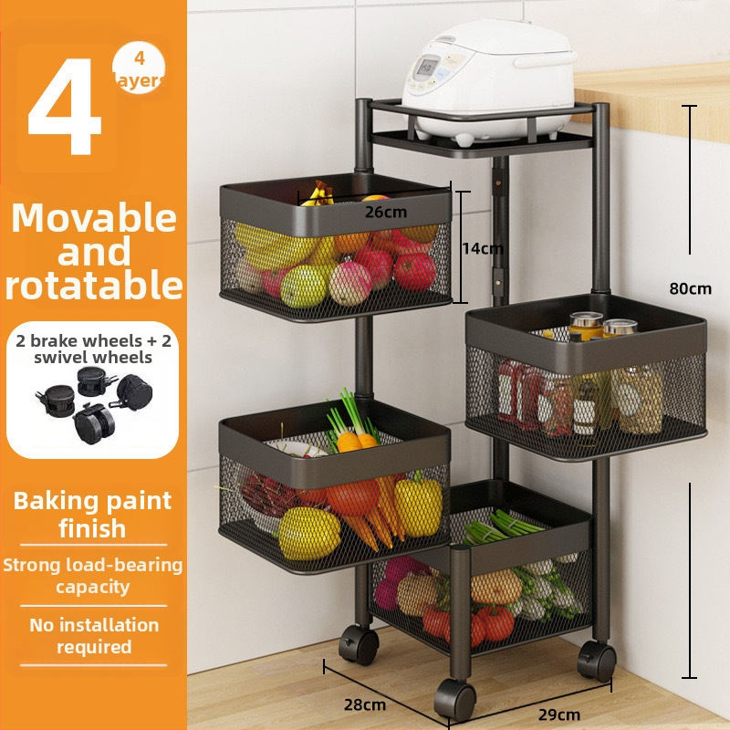 Stalak za pohranu grickalica Stalak za pohranu grickalica Ormarić za pohranu Kolica Rotirajuća kutija za pohranu Višeslojna Voće za dnevnu sobu