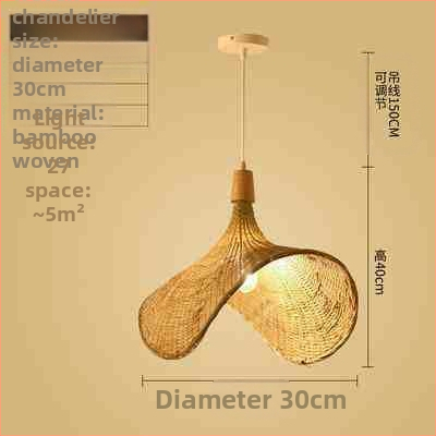 Hiina stiilis bambusest lühter Wabi-Sabi stiilis B&B trepp Teetuba Jaapani restoran Hot Pot restoran Zen-kombineeritud lambid