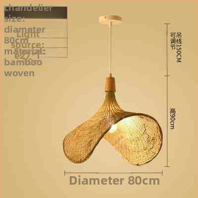 Hiina stiilis bambusest lühter Wabi-Sabi stiilis B&B trepp Teetuba Jaapani restoran Hot Pot restoran Zen-kombineeritud lambid