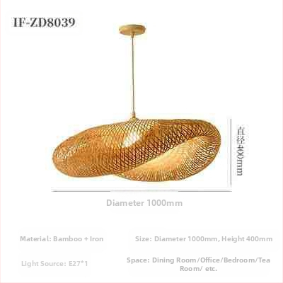 Hiina stiilis bambusest lühter Wabi-Sabi stiilis B&B trepp Teetuba Jaapani restoran Hot Pot restoran Zen-kombineeritud lambid