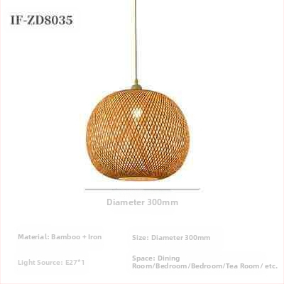 Hiina stiilis bambusest lühter Wabi-Sabi stiilis B&B trepp Teetuba Jaapani restoran Hot Pot restoran Zen-kombineeritud lambid