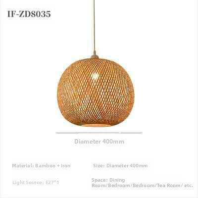 Hiina stiilis bambusest lühter Wabi-Sabi stiilis B&B trepp Teetuba Jaapani restoran Hot Pot restoran Zen-kombineeritud lambid