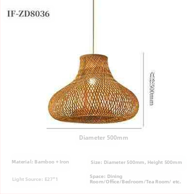 Hiina stiilis bambusest lühter Wabi-Sabi stiilis B&B trepp Teetuba Jaapani restoran Hot Pot restoran Zen-kombineeritud lambid