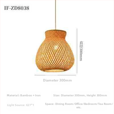 Hiina stiilis bambusest lühter Wabi-Sabi stiilis B&B trepp Teetuba Jaapani restoran Hot Pot restoran Zen-kombineeritud lambid