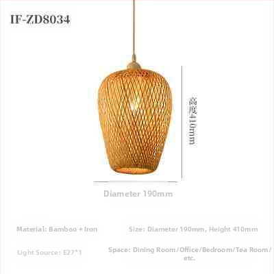 Hiina stiilis bambusest lühter Wabi-Sabi stiilis B&B trepp Teetuba Jaapani restoran Hot Pot restoran Zen-kombineeritud lambid