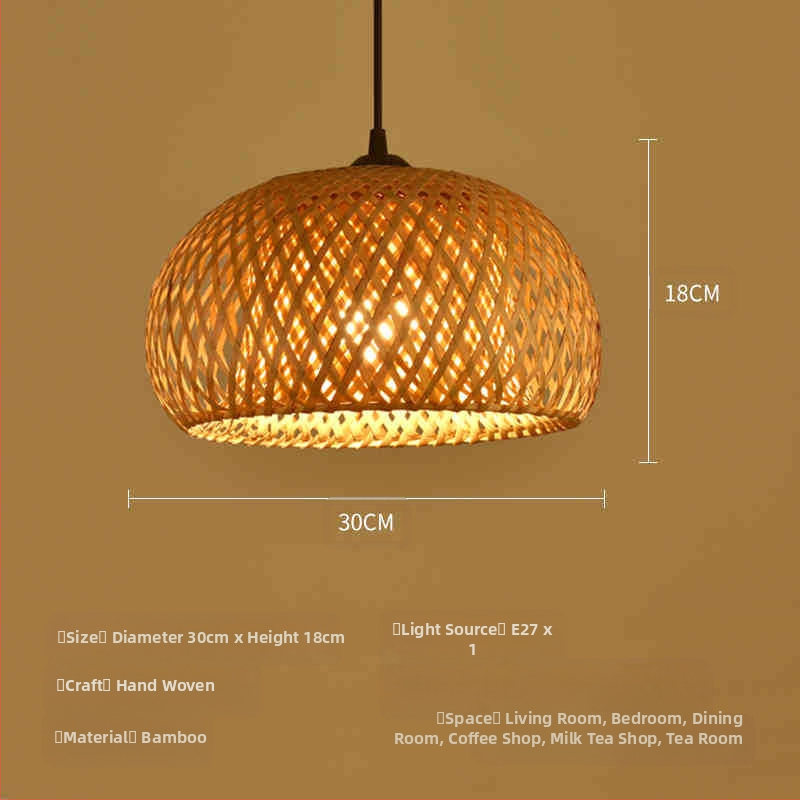 Hiina stiilis bambusest lühter Wabi-Sabi stiilis B&B trepp Teetuba Jaapani restoran Hot Pot restoran Zen-kombineeritud lambid