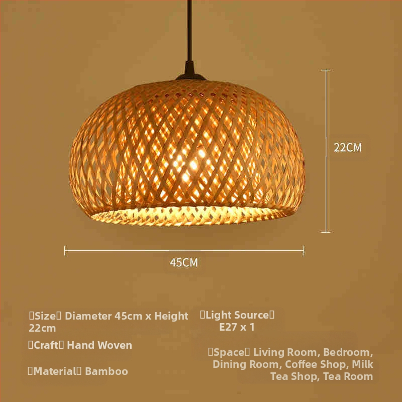 Hiina stiilis bambusest lühter Wabi-Sabi stiilis B&B trepp Teetuba Jaapani restoran Hot Pot restoran Zen-kombineeritud lambid