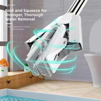 Koduseks kasutamiseks mõeldud mopp, käepidemevaba, kokkupandav, käed-vabad pesemine, uus mudel käsna ja puuvillaga, roostevabast terasest põrandamopp, hulgimüük, tugevalt veega väänatav