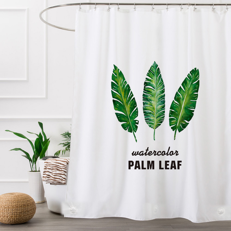 Tehase tarnitud vannitoa veekindel dušikardin, stantsivaba vannitoa kardin, uksekardin, vaheseina kardin, suures versioonis trükkimine