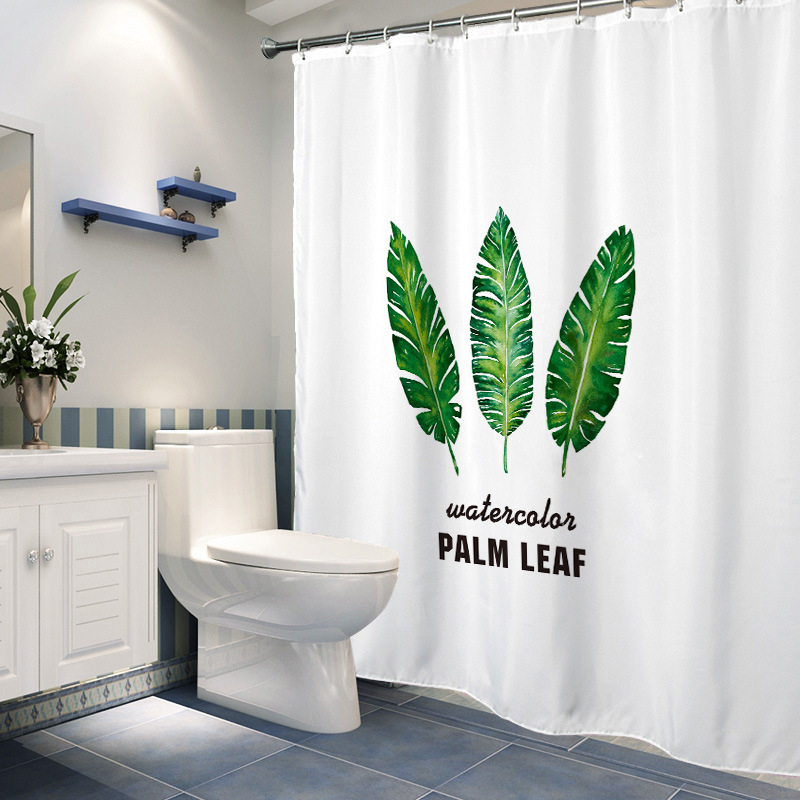 Tehase tarnitud vannitoa veekindel dušikardin, stantsivaba vannitoa kardin, uksekardin, vaheseina kardin, suures versioonis trükkimine