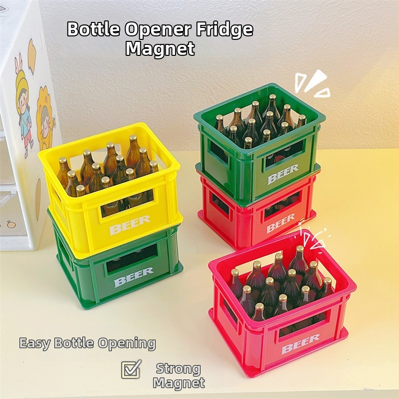 Õllepudeliavaja loominguline külmkapi kleebis magnetkleebis õllepudel kruvikeeraja magnet joogipudeliavaja
