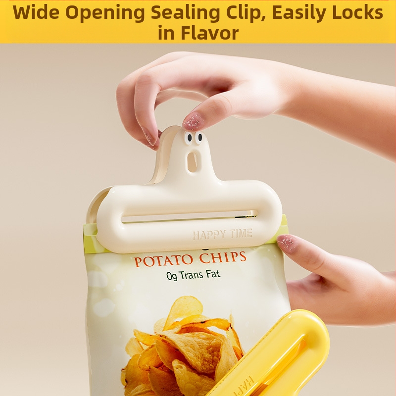 Уплътнителна скоба Caterpillar, влагоустойчива скоба за закуски, кухненска скоба за фиксиране, многофункционална домакинска скоба, уплътнител за запазване на свежестта