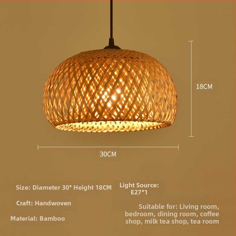 Bambusest lühtri Hiina zen-teetoa lamp Kagu-Aasia restorani hotelli kodumajapidamise stiilis Jaapani bambusest kuuma poti lamp