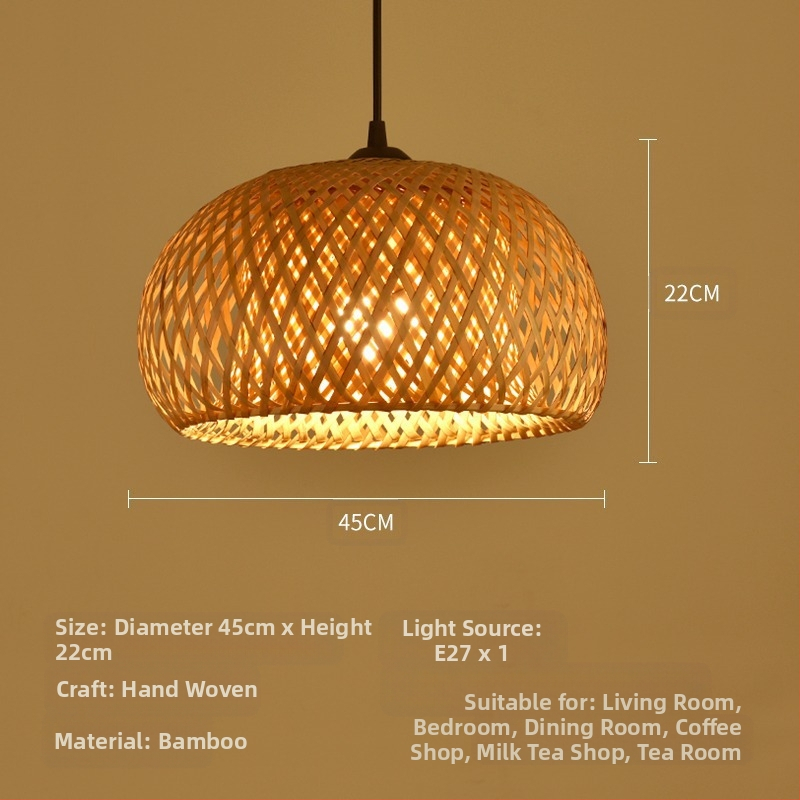 Bambusest lühtri Hiina zen-teetoa lamp Kagu-Aasia restorani hotelli kodumajapidamise stiilis Jaapani bambusest kuuma poti lamp