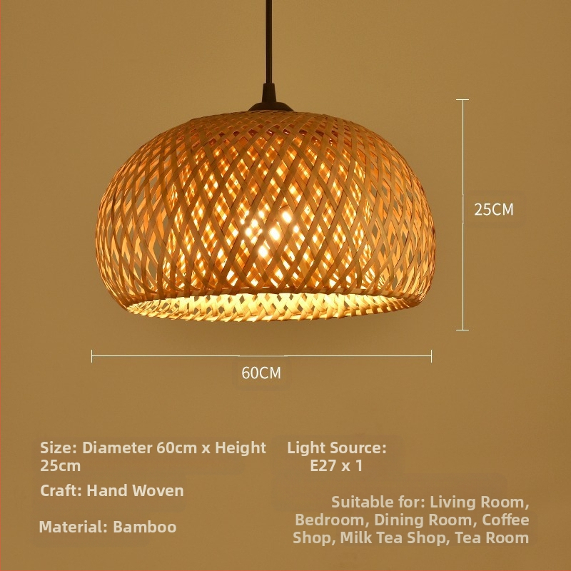 Bambusest lühtri Hiina zen-teetoa lamp Kagu-Aasia restorani hotelli kodumajapidamise stiilis Jaapani bambusest kuuma poti lamp