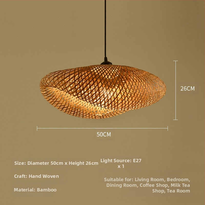 Bambusest lühtri Hiina zen-teetoa lamp Kagu-Aasia restorani hotelli kodumajapidamise stiilis Jaapani bambusest kuuma poti lamp