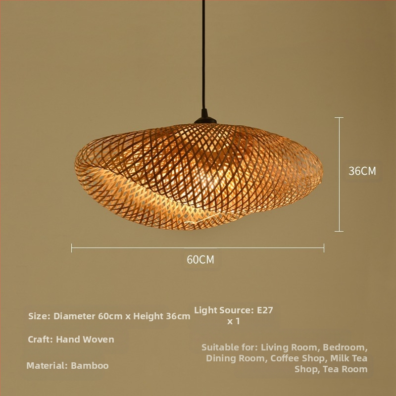 Bambusest lühtri Hiina zen-teetoa lamp Kagu-Aasia restorani hotelli kodumajapidamise stiilis Jaapani bambusest kuuma poti lamp