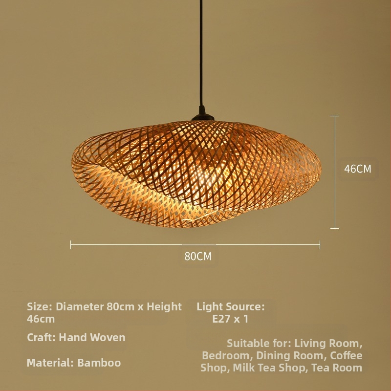 Bambusest lühtri Hiina zen-teetoa lamp Kagu-Aasia restorani hotelli kodumajapidamise stiilis Jaapani bambusest kuuma poti lamp