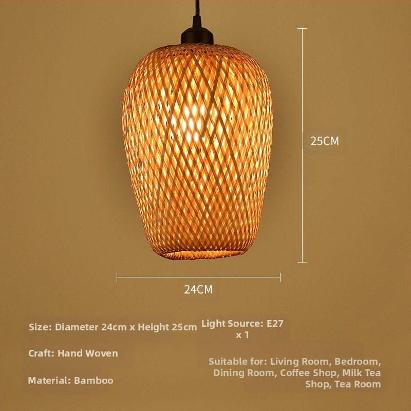 Bambusest lühtri Hiina zen-teetoa lamp Kagu-Aasia restorani hotelli kodumajapidamise stiilis Jaapani bambusest kuuma poti lamp