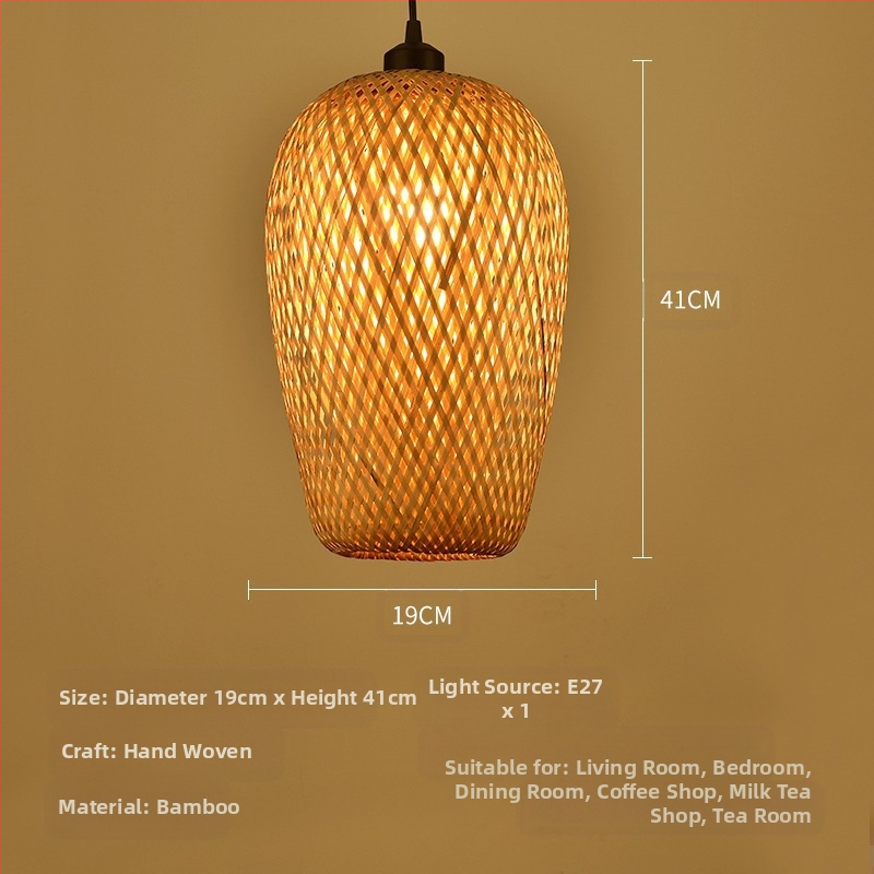 Bambusest lühtri Hiina zen-teetoa lamp Kagu-Aasia restorani hotelli kodumajapidamise stiilis Jaapani bambusest kuuma poti lamp