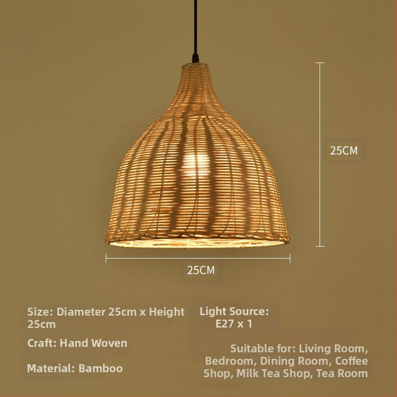 Bambusest lühtri Hiina zen-teetoa lamp Kagu-Aasia restorani hotelli kodumajapidamise stiilis Jaapani bambusest kuuma poti lamp