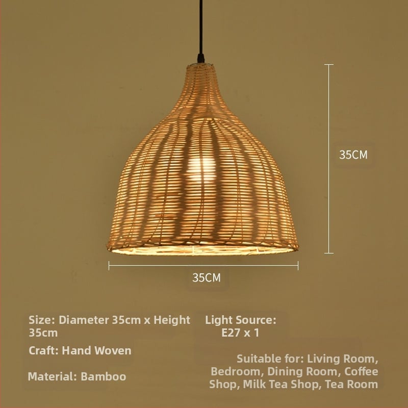 Bambusest lühtri Hiina zen-teetoa lamp Kagu-Aasia restorani hotelli kodumajapidamise stiilis Jaapani bambusest kuuma poti lamp